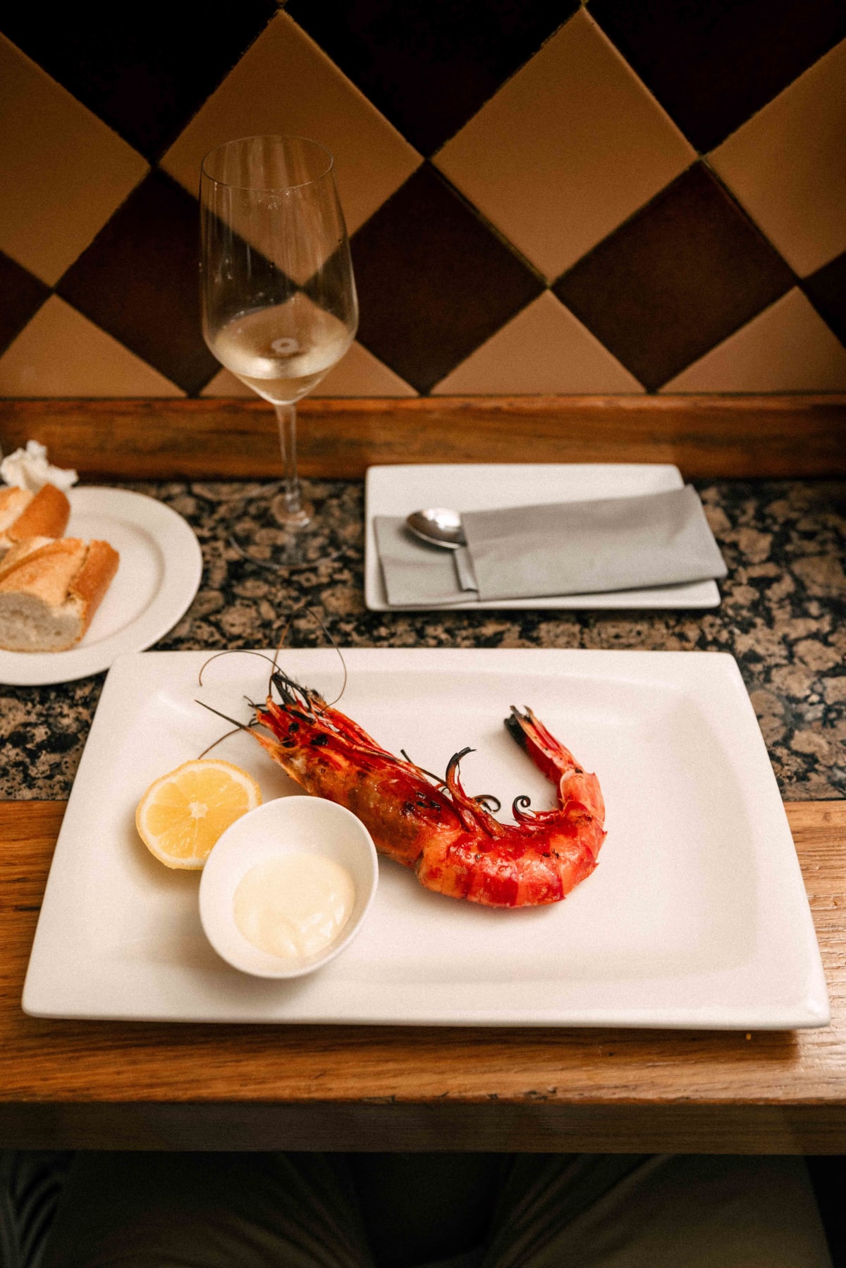 Ganbara, San Sebastián: the grilled carabinero