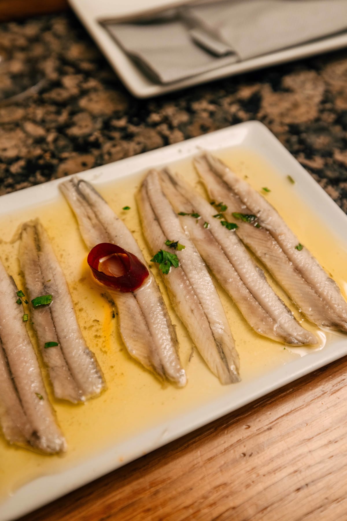 Ganbara, San Sebastián: another view of the anchovies