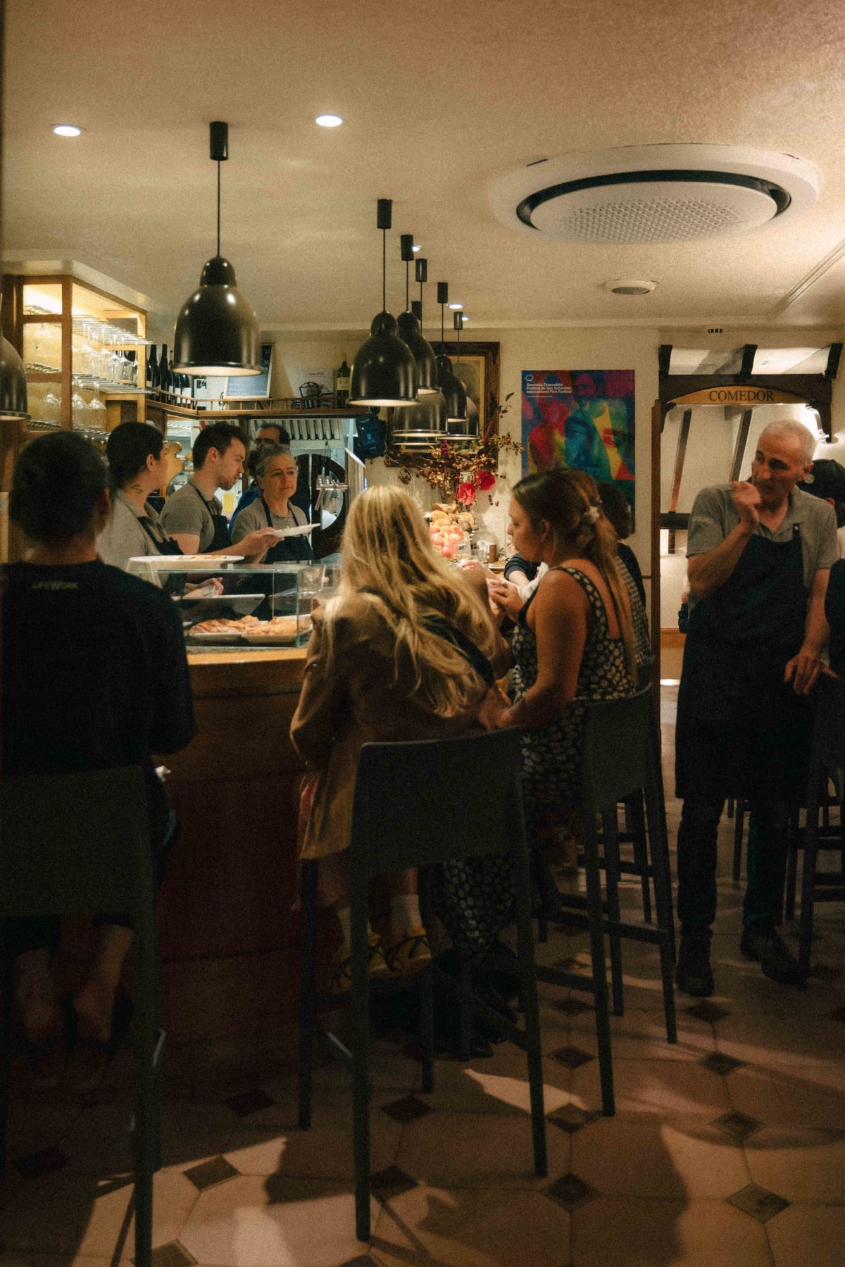 Ganbara, San Sebastián: the counter of the pintxos bar