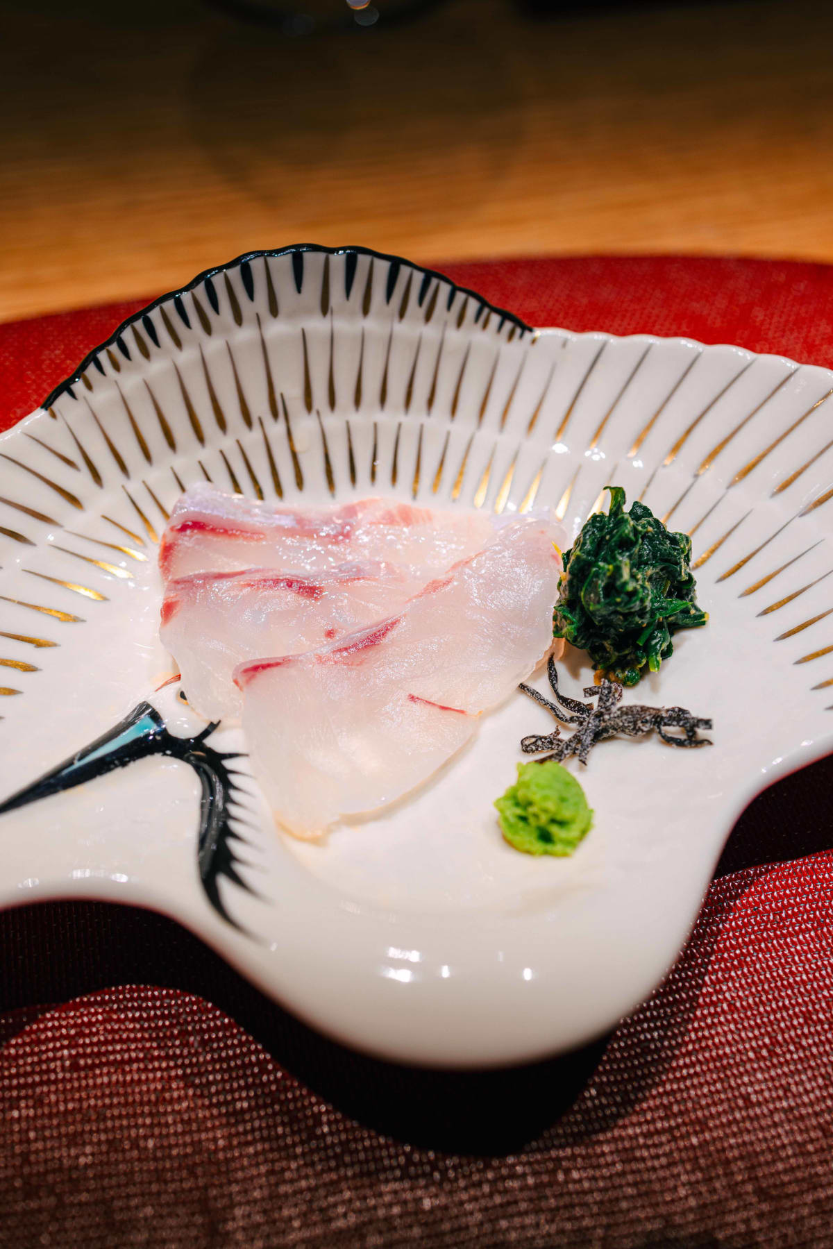 Mitou, Seoul: the grouper sashimi seen closer