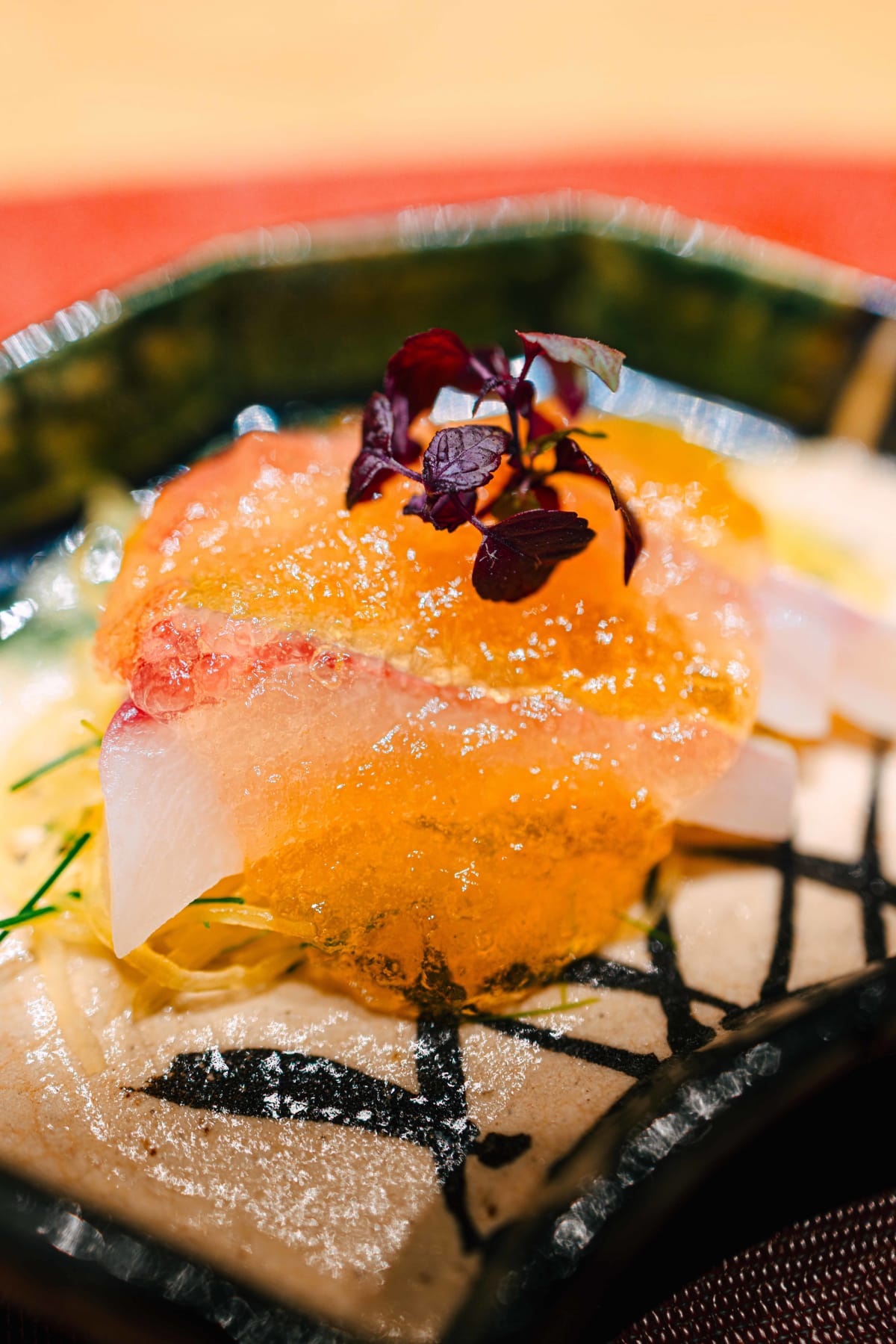 Mitou, Seoul: the shima-aji dish