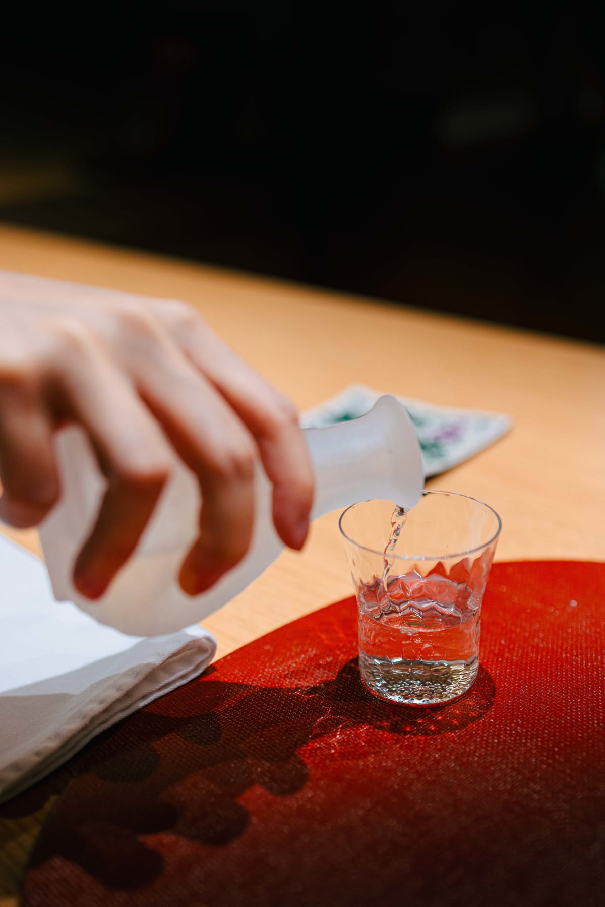 Mitou, Seoul: a toast with the sake