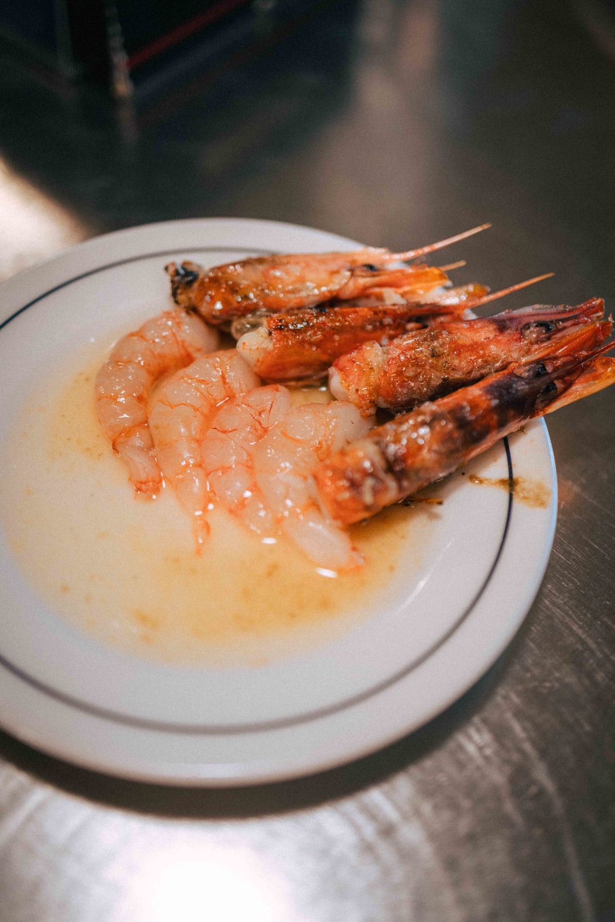 Ultramarinos Marín, Barcelona: the gamba vermella from the side