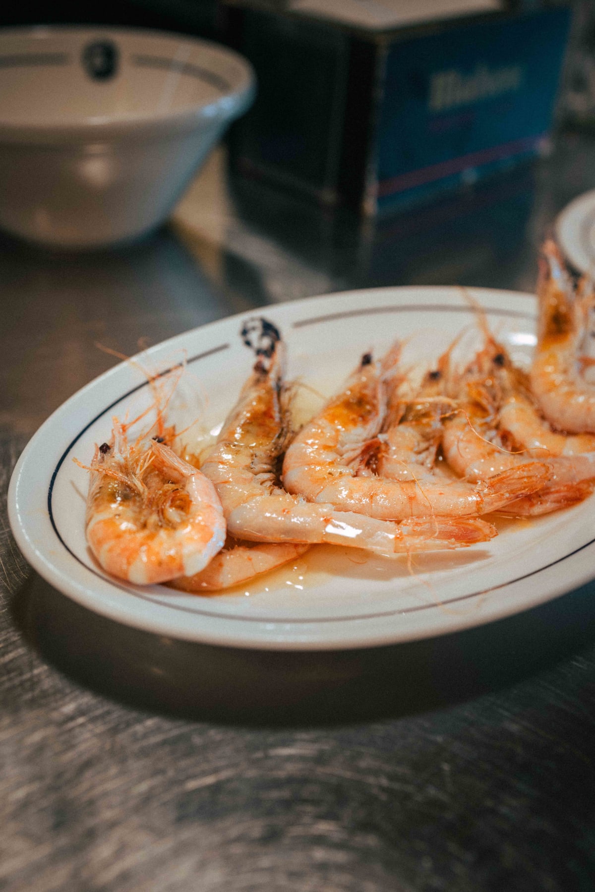 Ultramarinos Marín, Barcelona: the gamba blanca