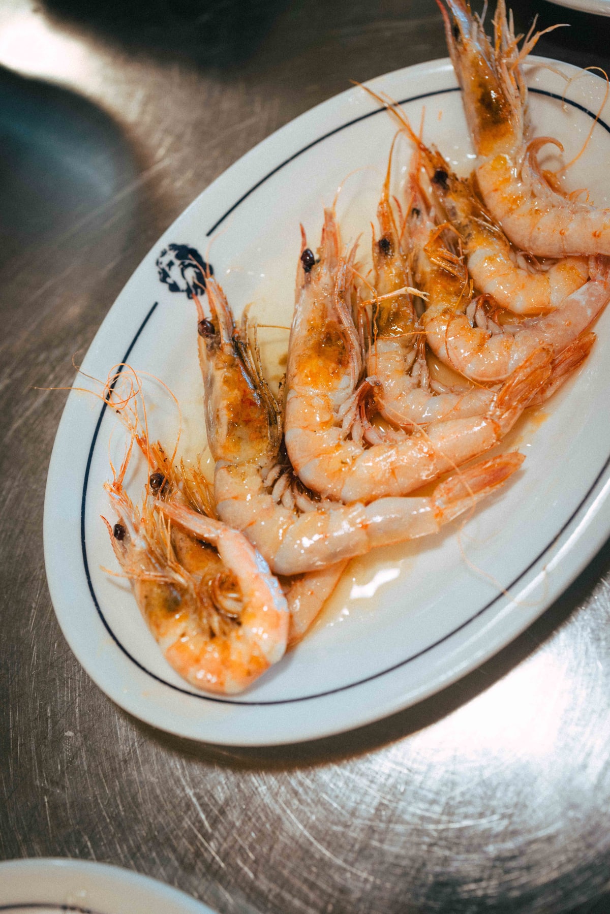 Ultramarinos Marín, Barcelona: the gamba blanca from above