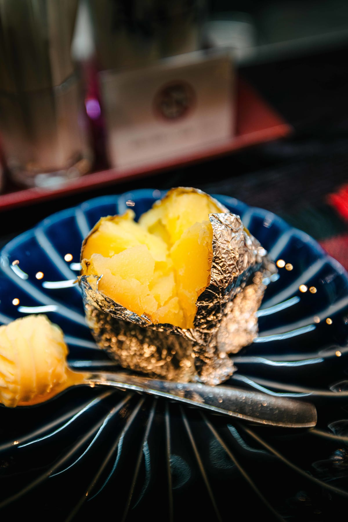 Kuishinbo Yamanaka, Kyoto: the potato in its foil
