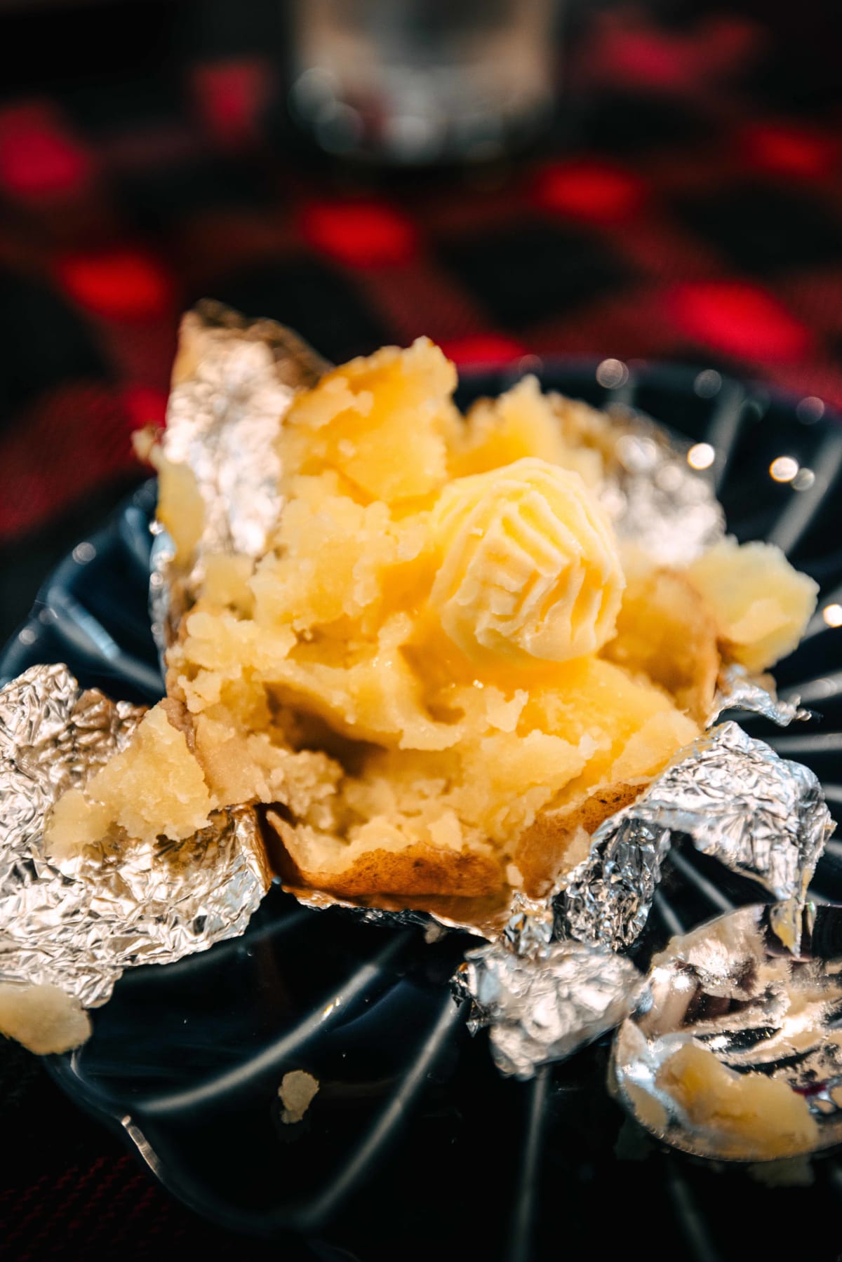 Kuishinbo Yamanaka, Kyoto: the potato opened up with the butter melting into it