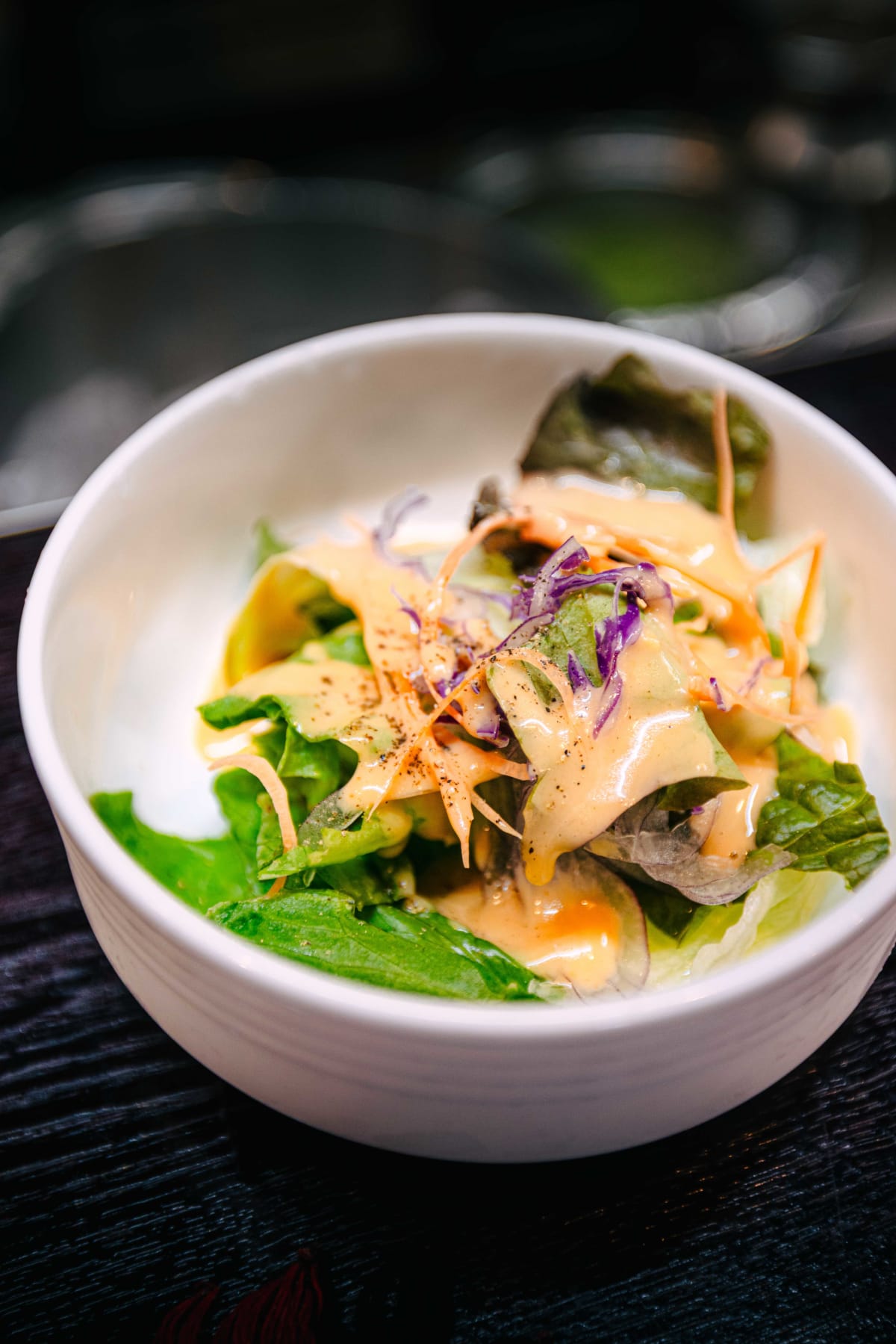 Kuishinbo Yamanaka, Kyoto: the salad with its dressing