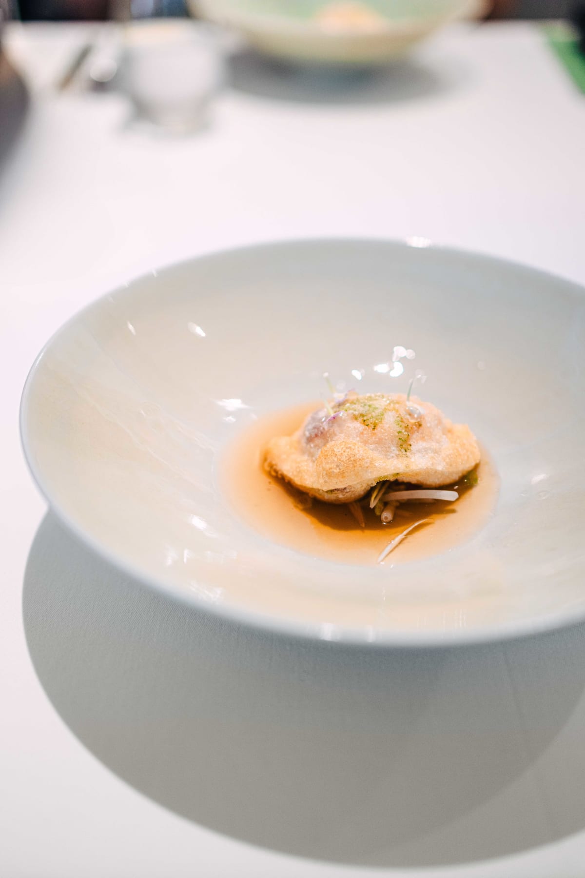 JEE, Hong Kong: the dumpling sitting in its bouillon