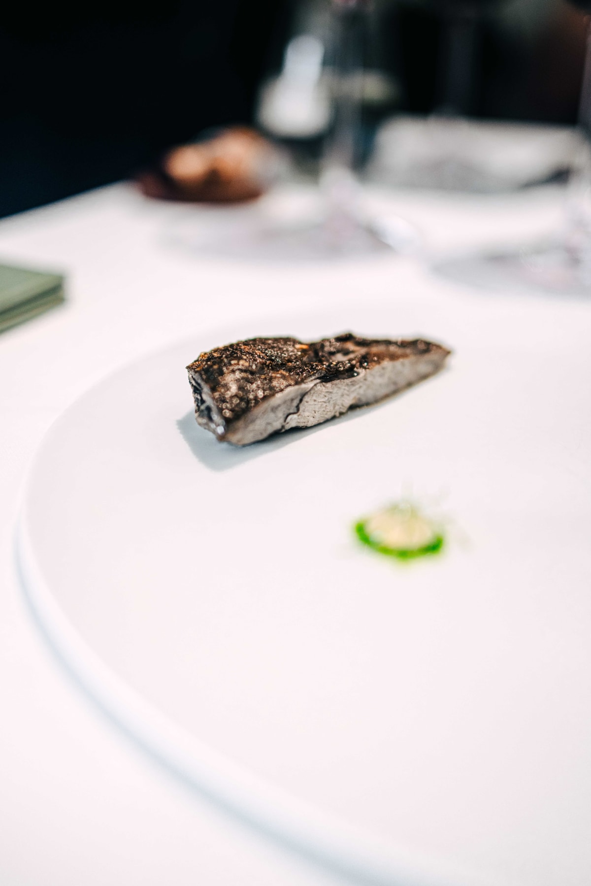 JEE, Hong Kong: the silkie chicken breast with its dark skin