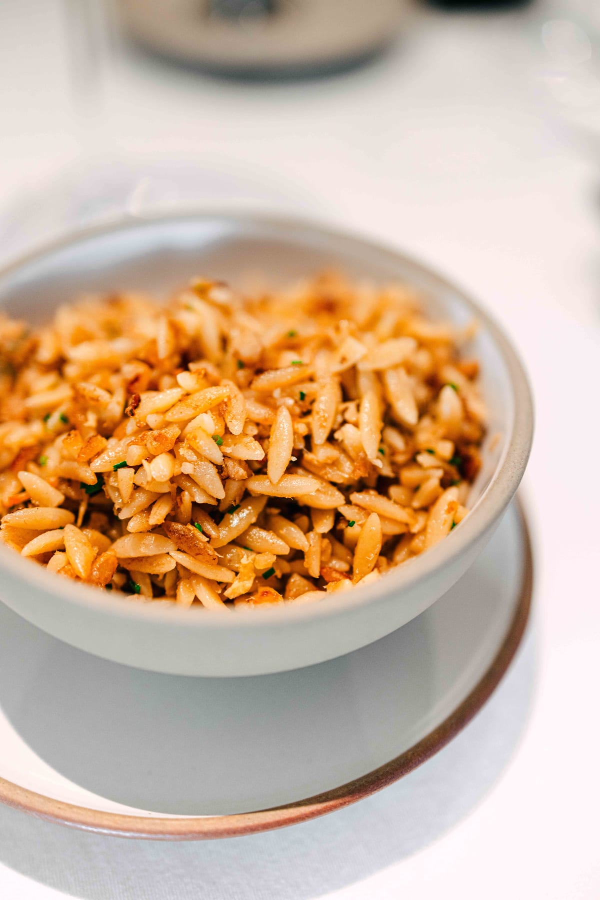 JEE, Hong Kong: the orzo served in a bowl