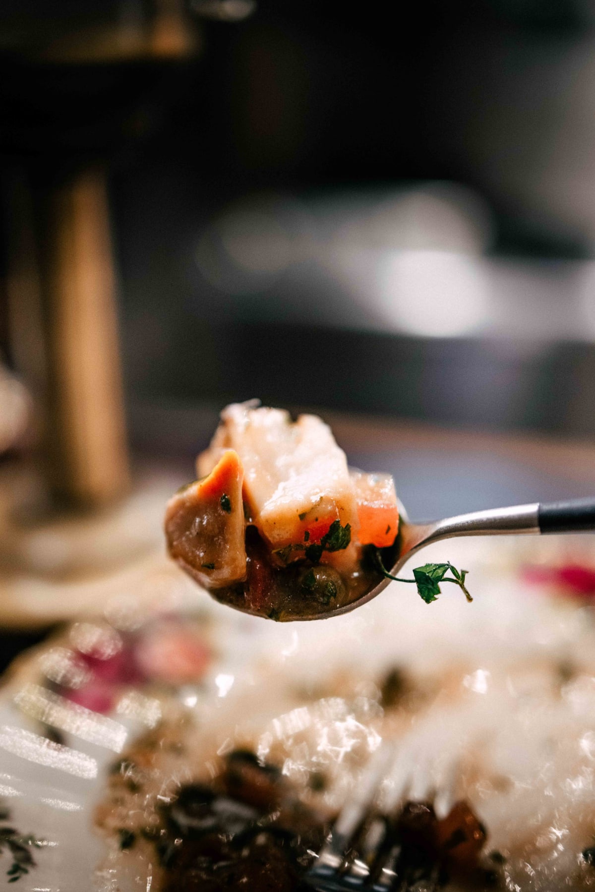 Bistro de la Mer, Amsterdam: a spoonful of scallop and its coral