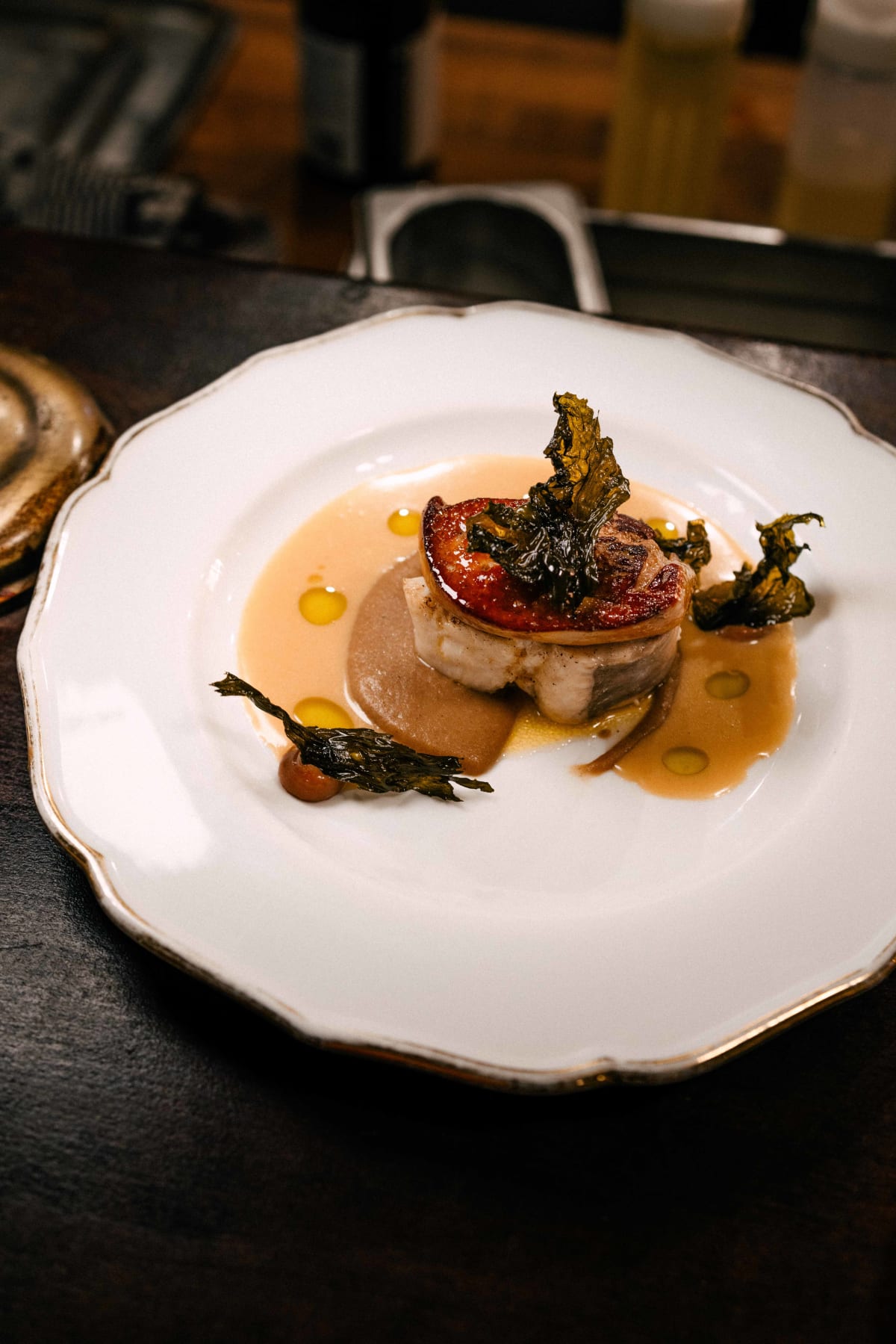 Bistro de la Mer, Amsterdam: the monkfish Rossini from above