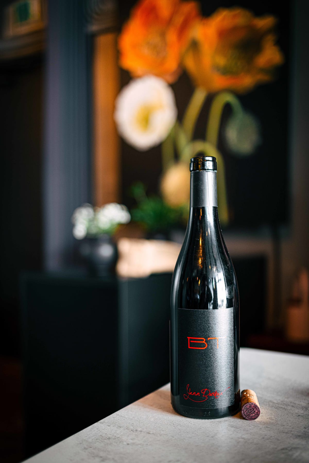 Exquisine, Seoul: the bottle of Yann Durieux BT 2017 with its cork
