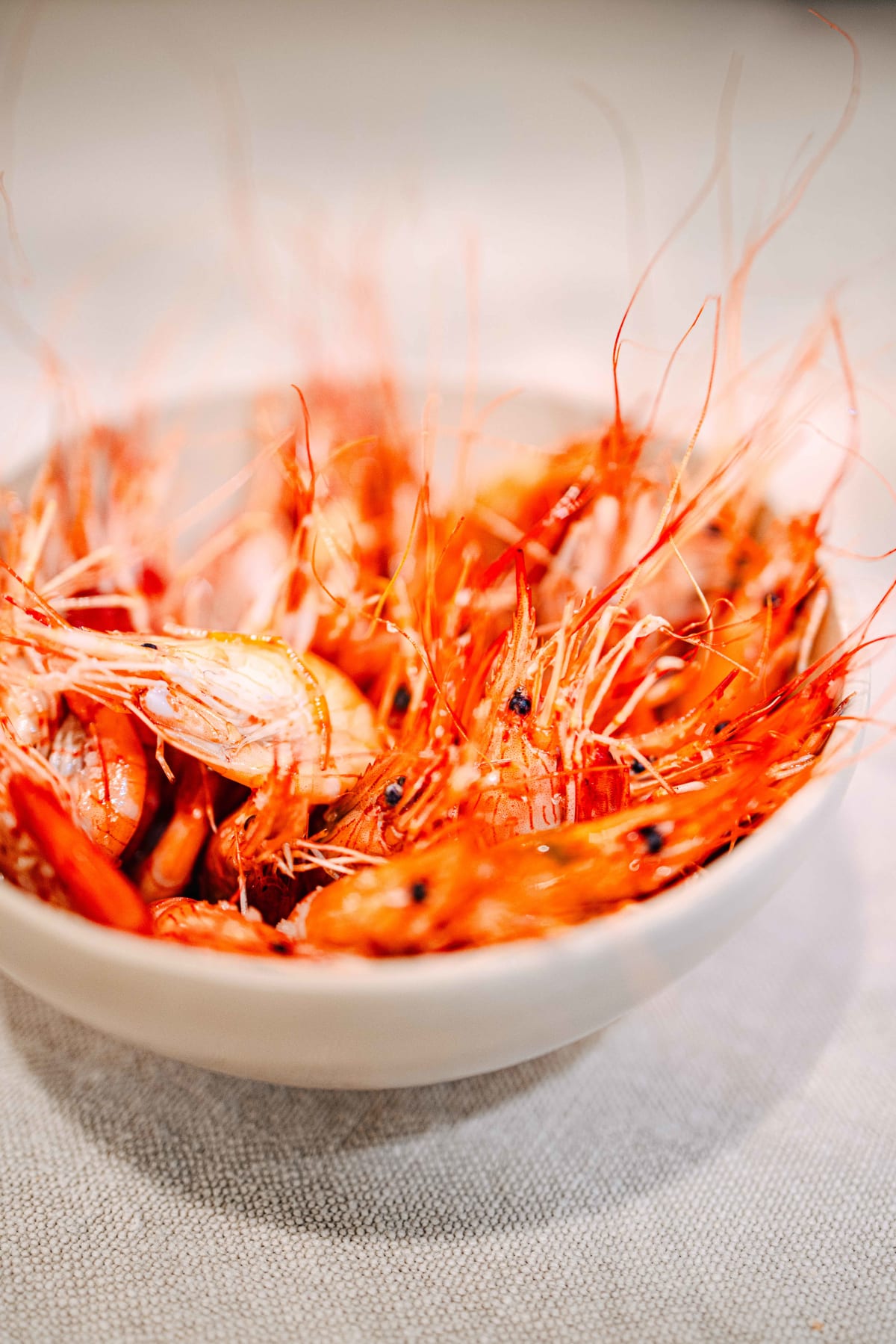 Asador Etxebarri, Axpe: a grilled shrimp, head on