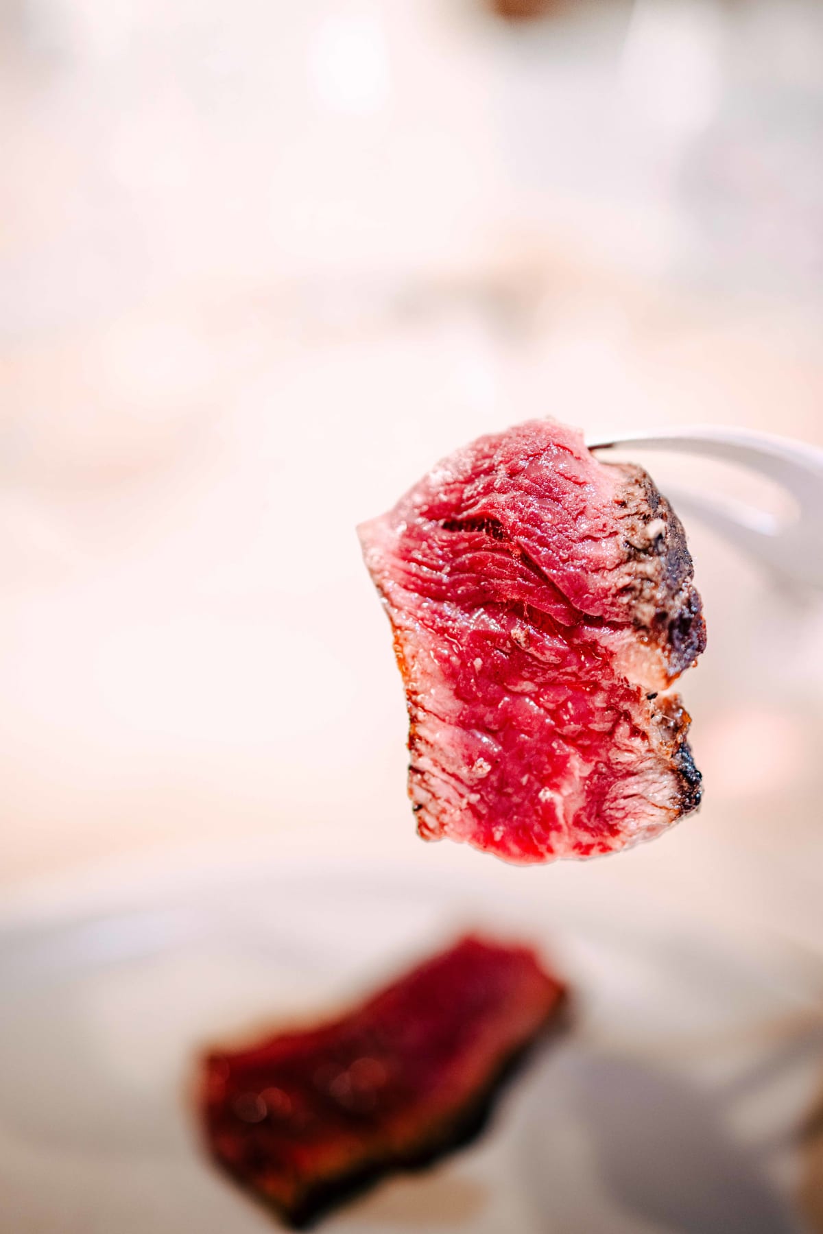 Asador Etxebarri, Axpe: slices of the chuleta, seared outside and close to raw inside