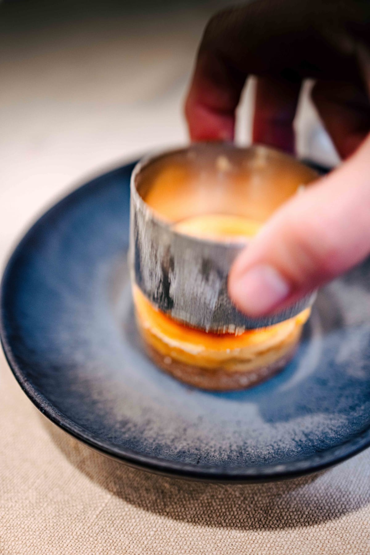 Asador Etxebarri, Axpe: the soufflé as the ring comes off, and a spoonful