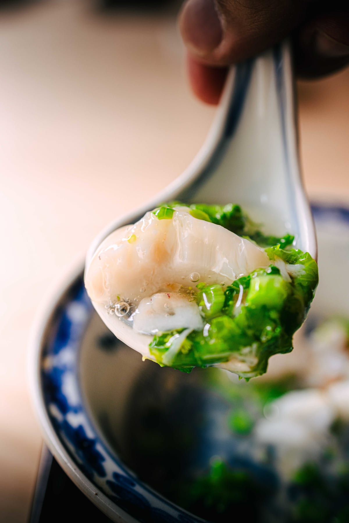 Matsukawa, Tokyo: a spoonful of guji with nanohana and broth
