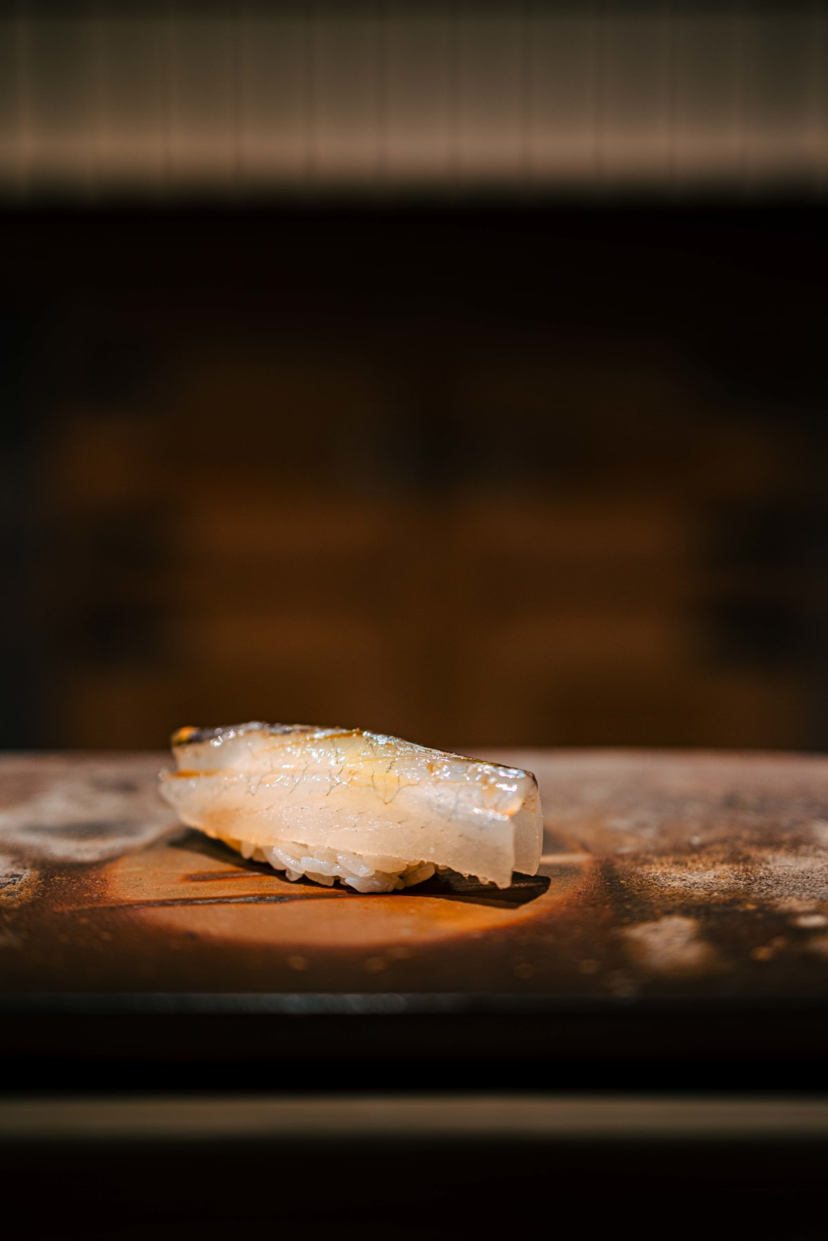 Sushi Juyon by Saito, Seoul: sayori, translucent with a thin line of silver skin