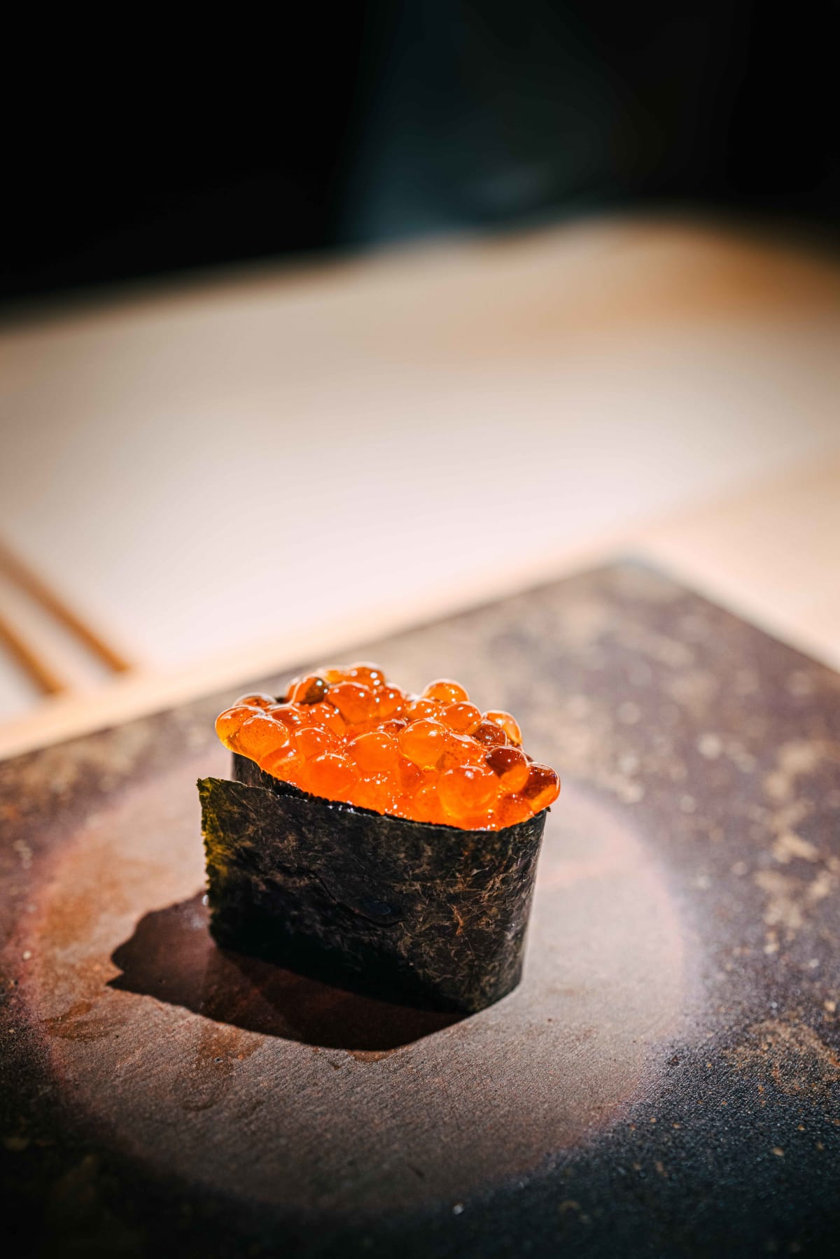 Sushi Juyon by Saito, Seoul: the second visit's ikura gunkan