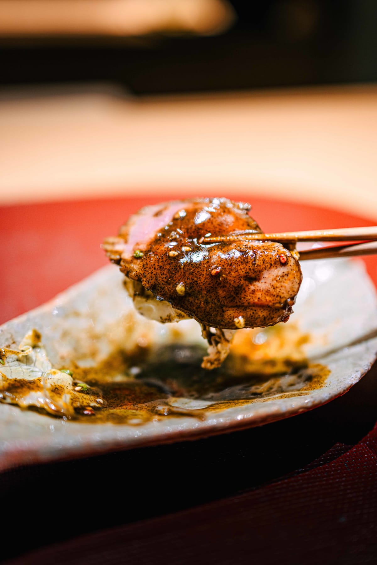 Mitou, Seoul: a slice of duck lifted from the plate