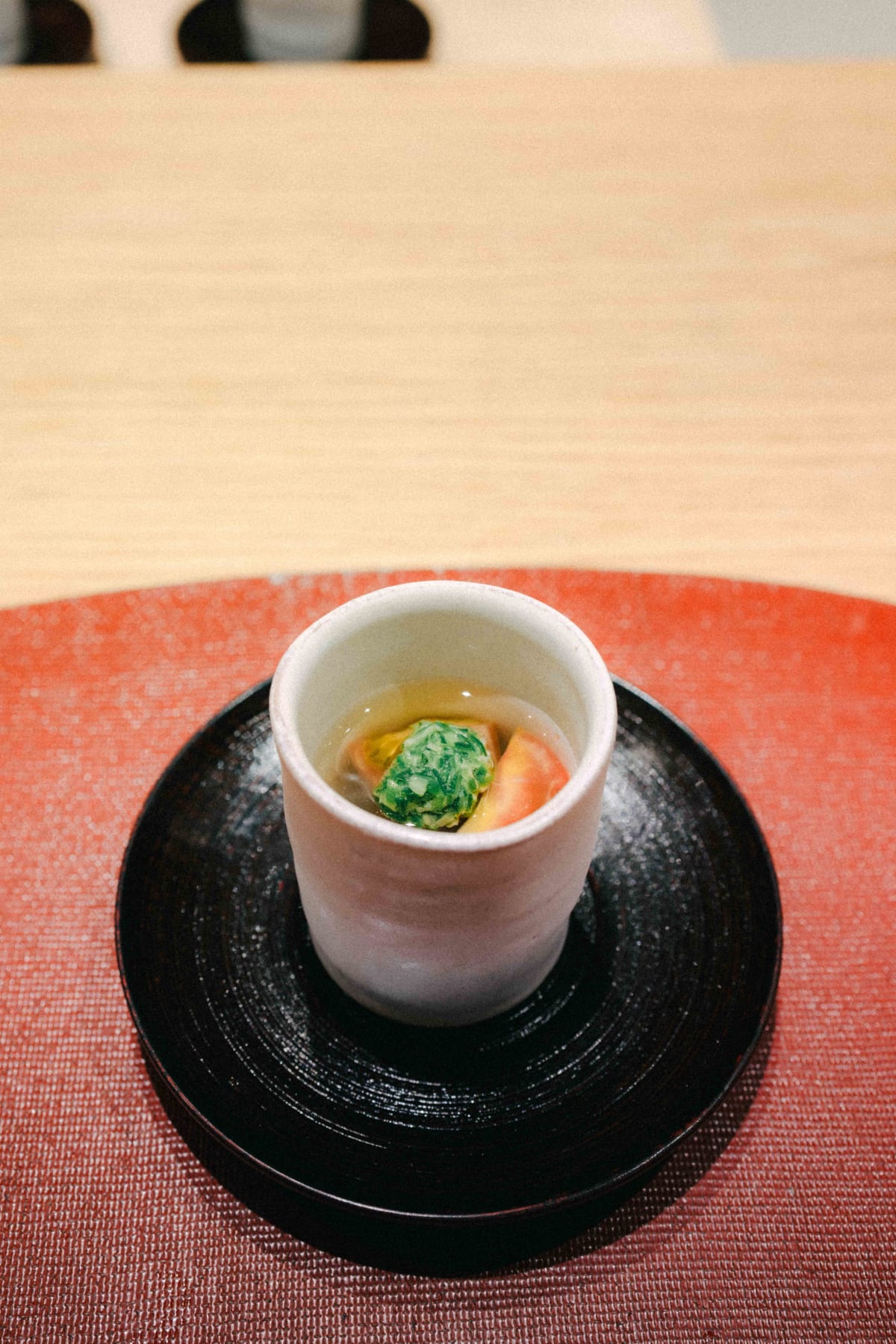Mitou, Seoul: the cold dish of tomato and seaweed