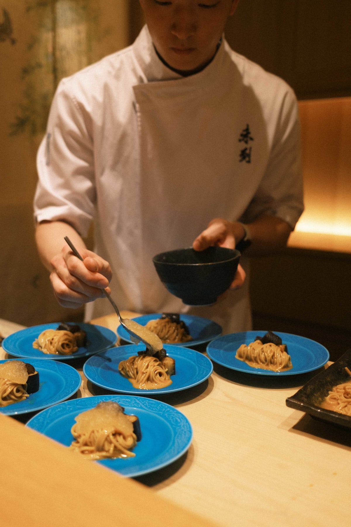 Mitou, Seoul: jelly spooned over the August soba
