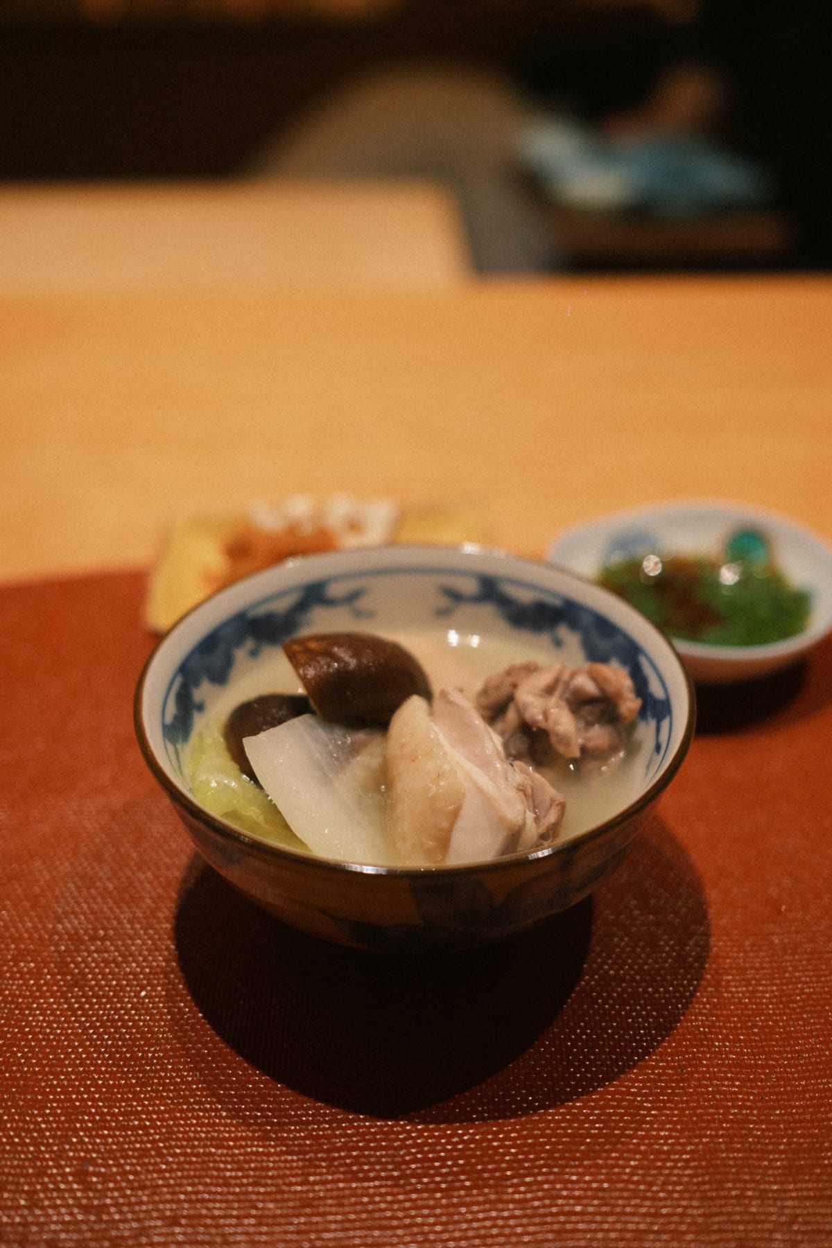 Mitou, Seoul: the August mizutaki with chicken thigh, shiitake and radish