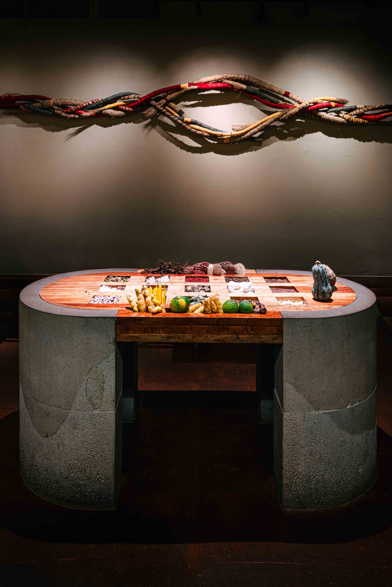 Mauka, Cusco: the Mater table laid with Andean ingredients