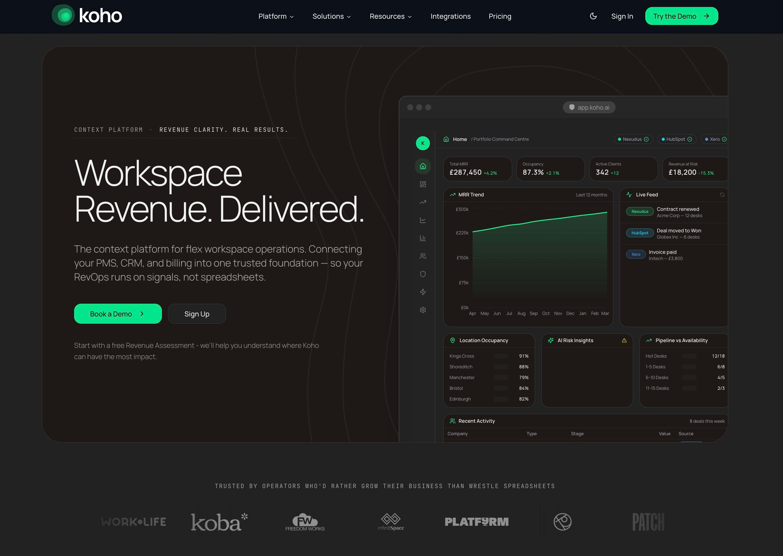 Koho.ai hero image