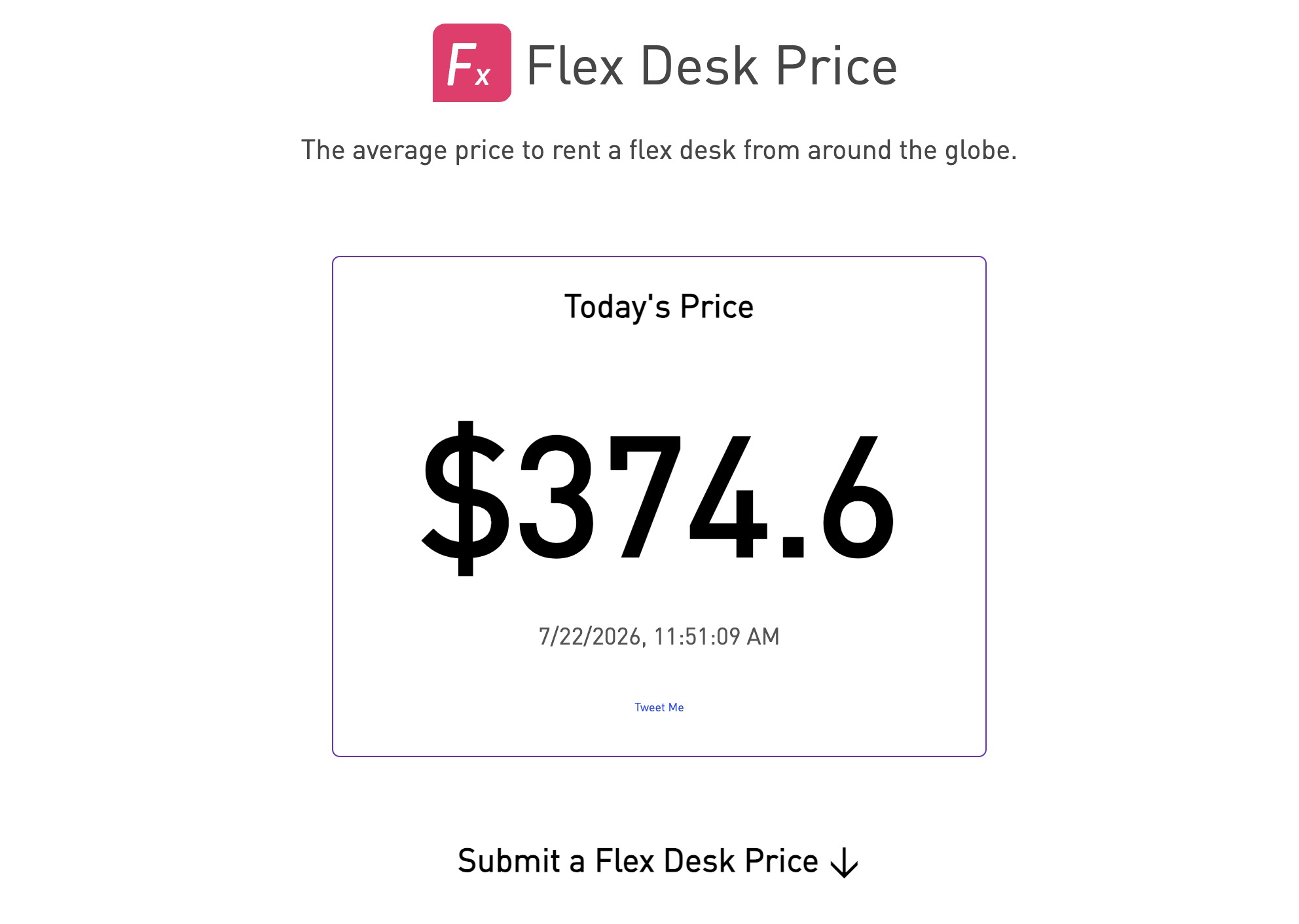 One global flex desk price.