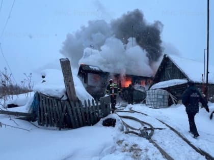 Дачный дом в Александровске-Сахалинском загорелся 30 января