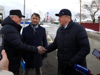 Губернатор проинспектировал капремонт дороги в Ново-Александровске