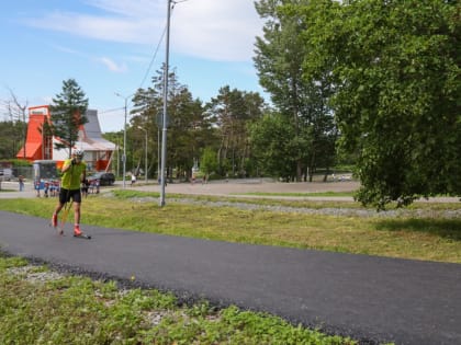 В Южно-Сахалинске завершили ремонт лыжероллерной трассы