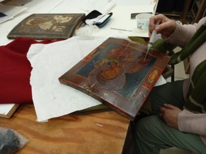 В Сахалинской области отреставрировали икону "Образ Смоленской Божьей Матери"