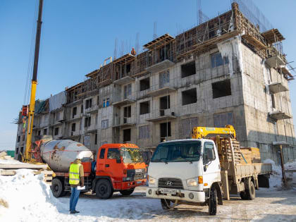 На Больничной продолжается строительство домов для переселения жителей из ветхого и аварийного жилья