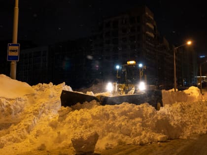 Уборка и вывоз снега продолжится в Южно-Сахалинске в ночь на 30 января