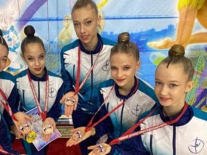 Сахалинки заняли третье место чемпионата ДФО по художественной гимнастике