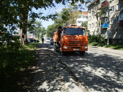 В Южно-Сахалинске начались подготовительные работы к капитальному ремонту ул. Бумажной