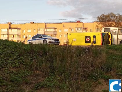 Скорая перевернулась в Хомутово