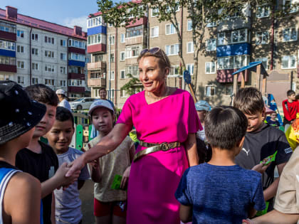 Праздник двора прошел в одном из дворов по улице Амурской