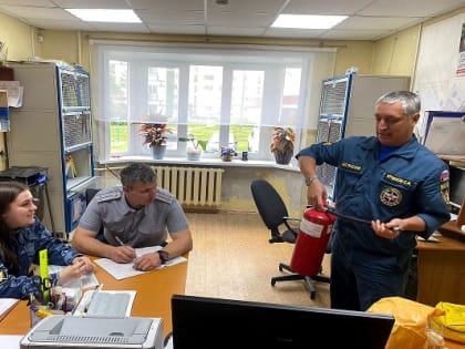 Занятия по пожарной безопасности прошли в филиале УИИ по г.Оха