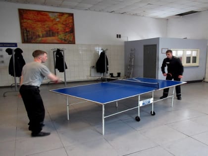 В исправительной колонии №2  п.г.т. Смирных прошли соревнования по настольному теннису