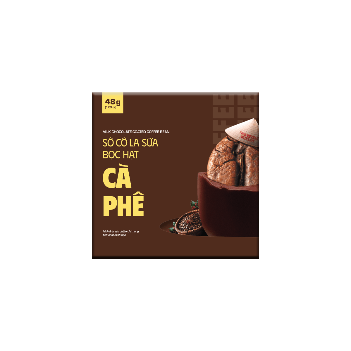 Sô cô la sữa bọc hạt cà phê