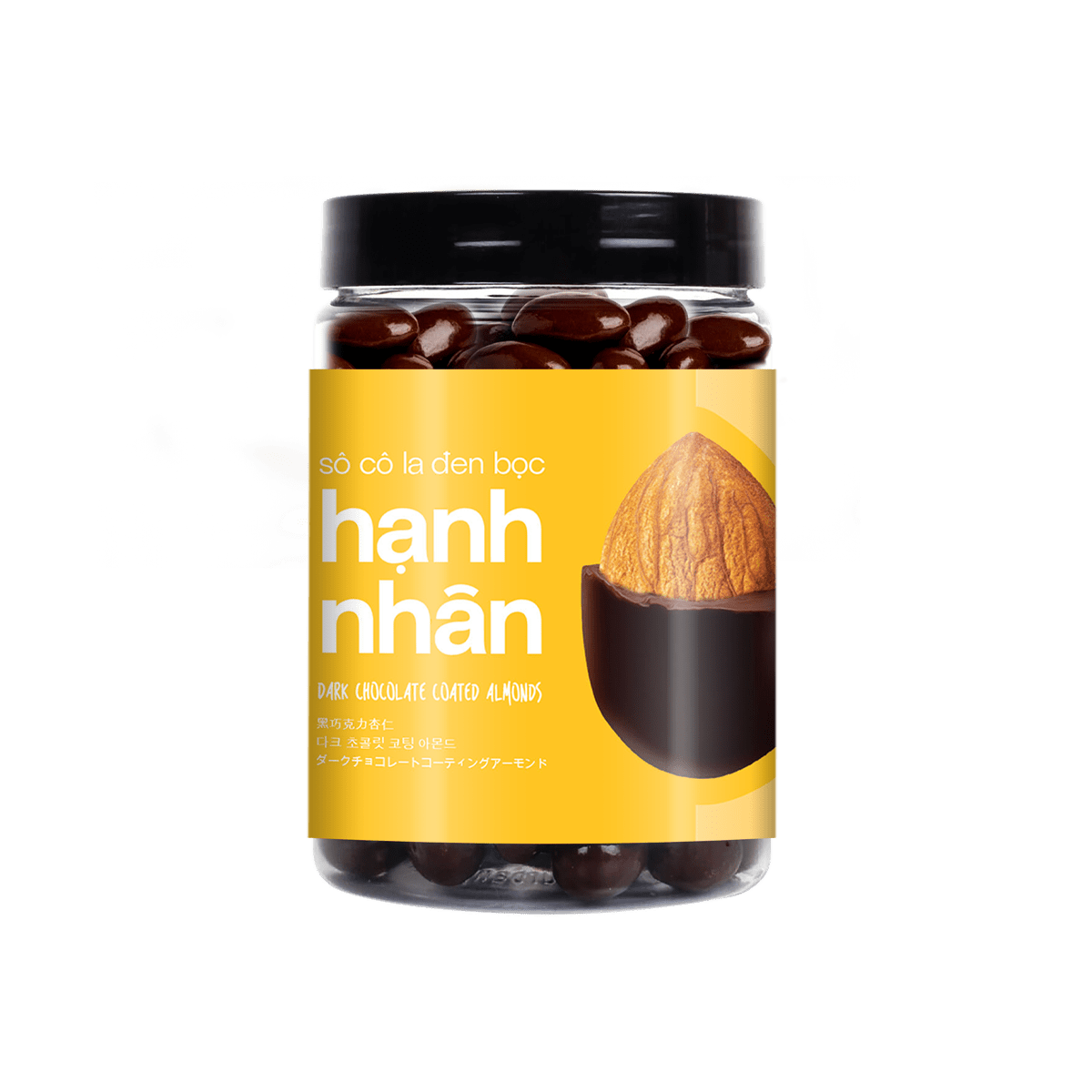 Sô cô la đen bọc hạt hạnh nhân