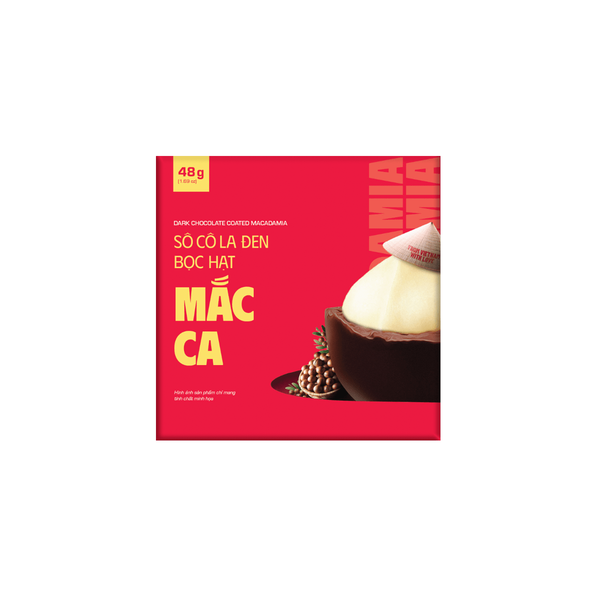 Sô cô la đen bọc hạt mắc ca