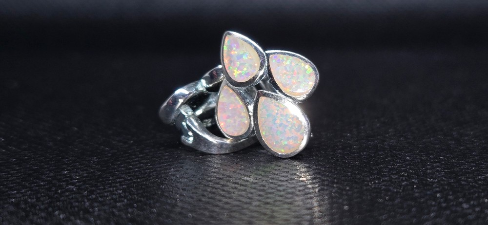 Tornasol earing rain drops