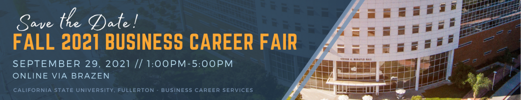 Fall 2021 Business Career Fair Banner