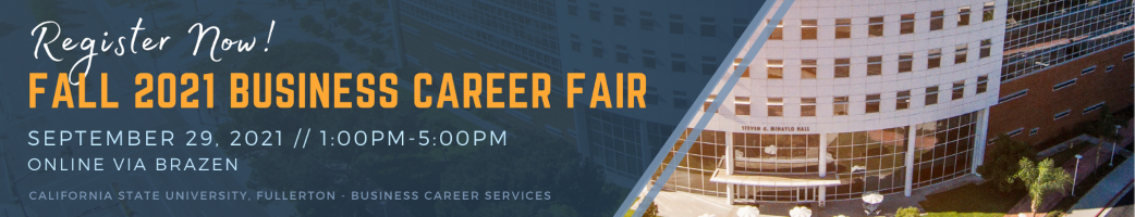 Fall 2021 Business Career Fair Banner