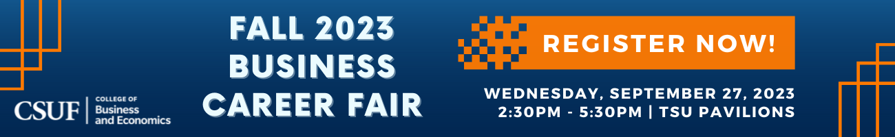 FALL 2023 BUSINESS CAREER FAIR (IN-PERSON) Banner
